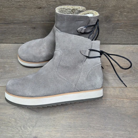 Merrell Juno Bluff Polar Waterproof Gray Suede Boot Womens J001548 - Picture 4 of 15